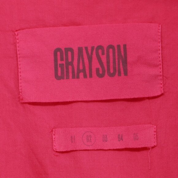 GRAYSON The Artist Short Sleeve Shirt Lightweight Cotton in Hot Pink Size 2/S - Picture 5 of 6